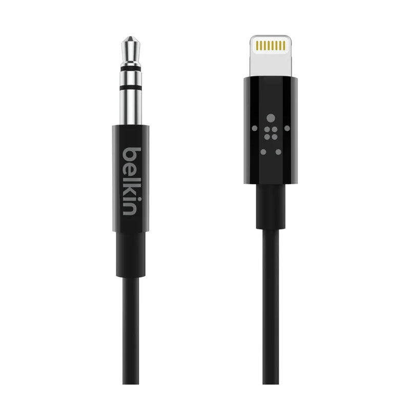 Belkin 3.5 mm Audio Cable Lightning to Aux Cable 6 Feet Belkin 3.5 mm Audio Cable Lightning to Aux Cable 6 Feet
